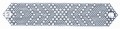 We carry this nickel bracelet in sizes 7 ½  and 8 in.  Its width is 1 ½  in.  Custom sizes are available with 8-week delivery.  For help with sizing, please contact us by phone:  Shop hours are 10:00 - 6:00 daily, Central Time, from May through December, and 10:30 - 5:00 January through April.