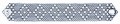We carry this nickel bracelet in sizes 7 ½ in and 8 in.  Its width is 1⅛ in.  Custom sizes are available with 8-week delivery.  For help with sizing, please contact us by phone:  Shop hours are 10:00 - 6:00 daily, Central Time, from May through December, and 10:30 - 5:00 January through April.
